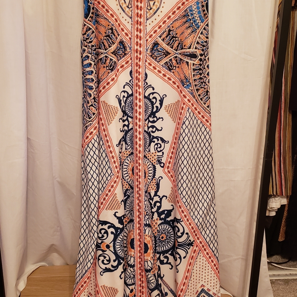 Elegant Multicolor Maxi Dress